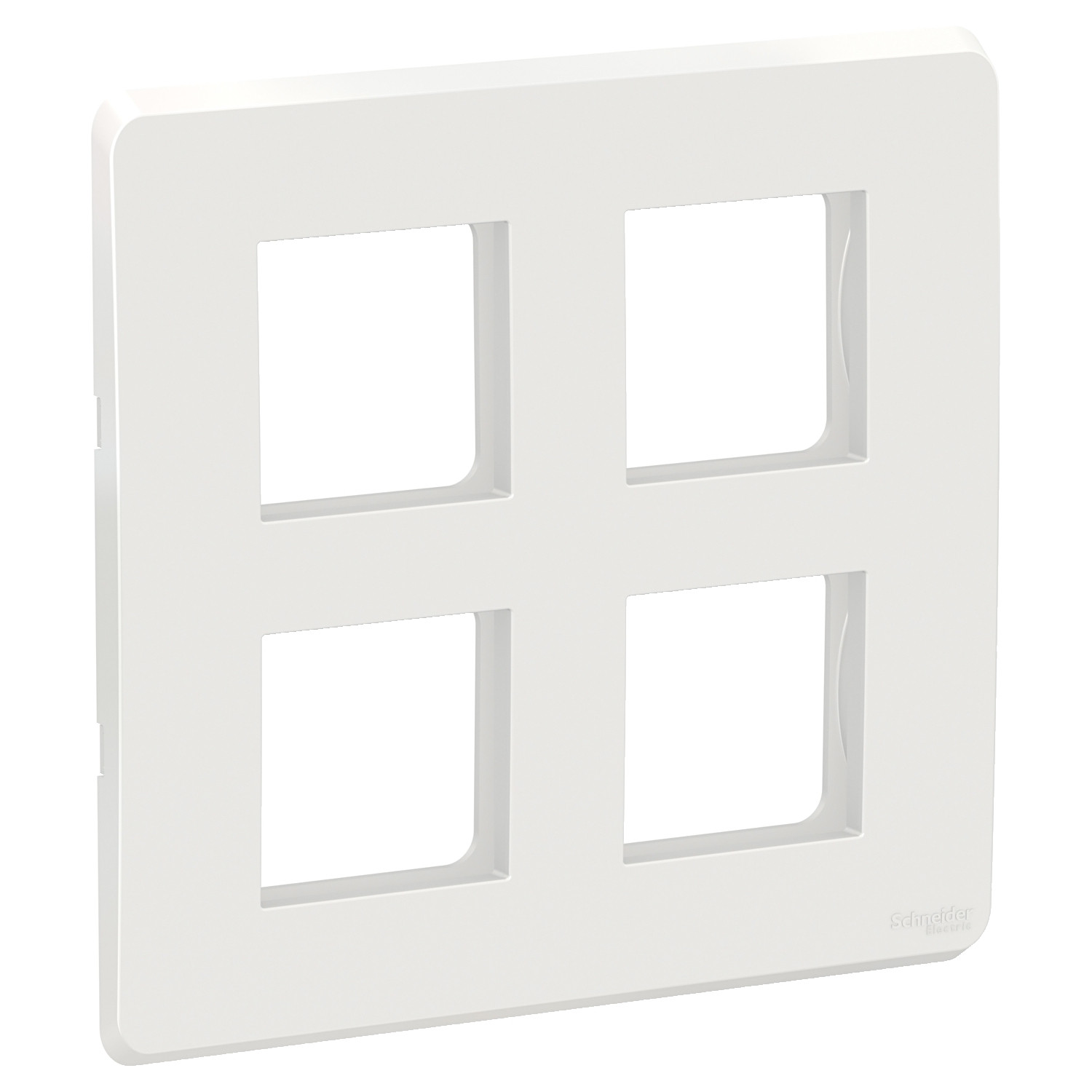 8 Module Cover Plate with Grid Frame (Square) - White CPXCP8MSQ_WE
