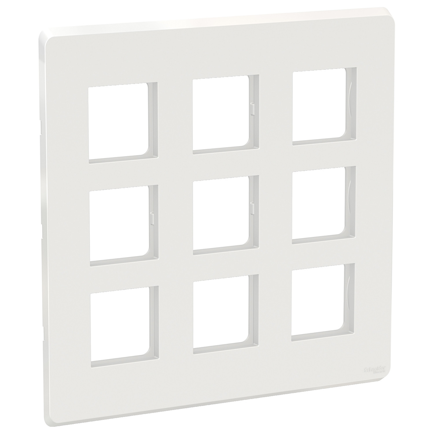 18 Module Cover Plate with Grid Frame - White CPXCP18M_WE