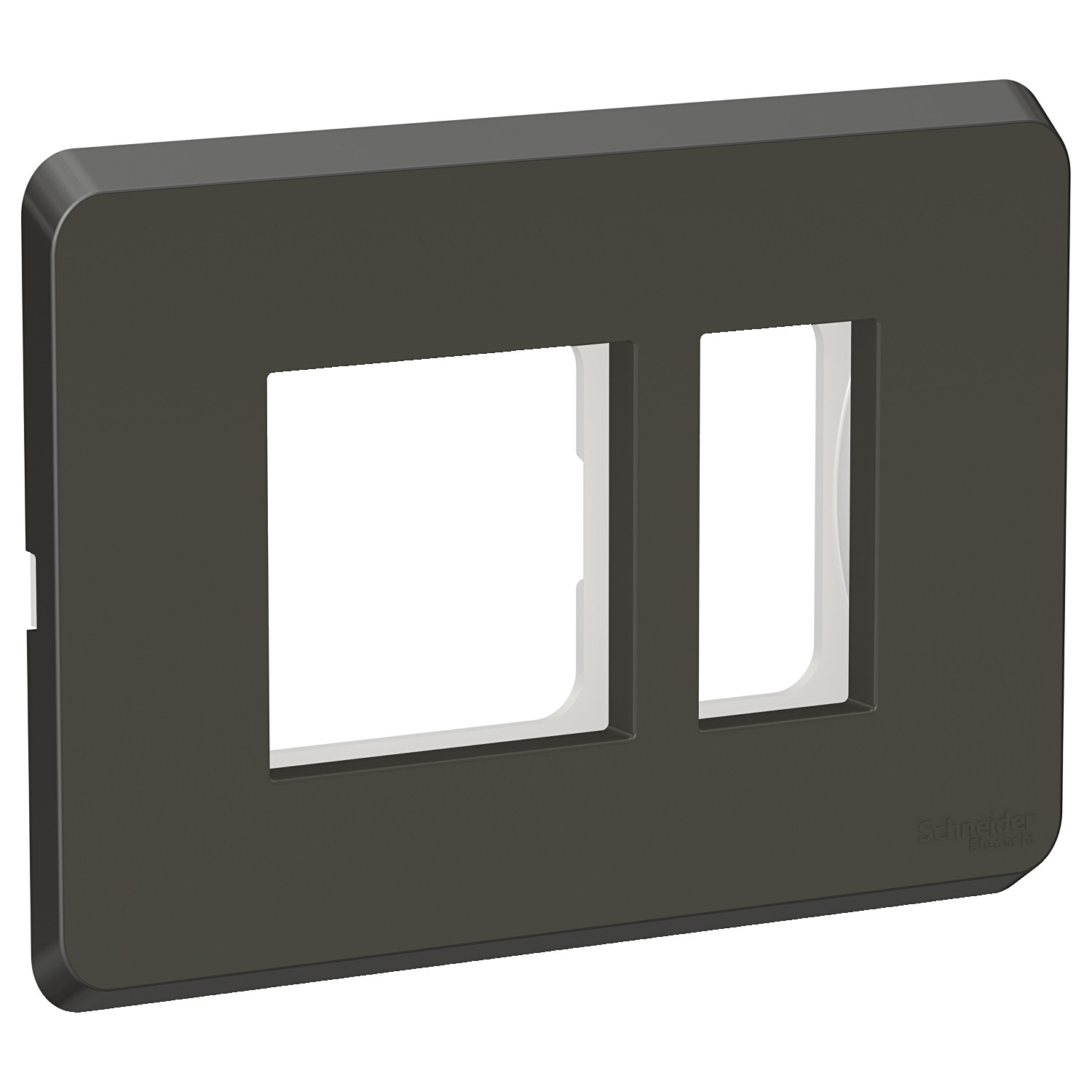 3 Module Cover Plate with Grid Frame - Coke Grey CPXCP3M_GY