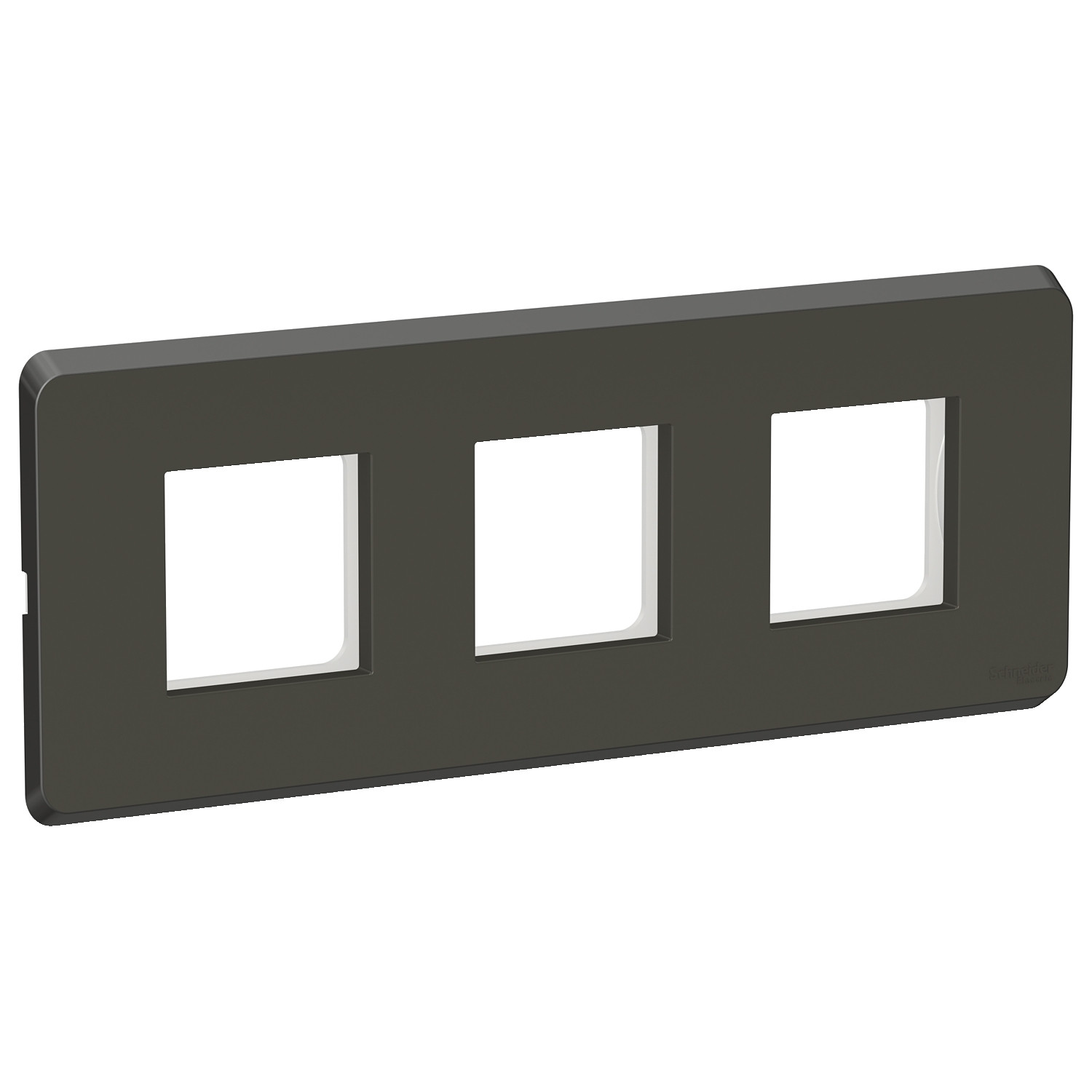 6 Module Cover Plate with Grid Frame - Coke Grey CPXCP6M_GY