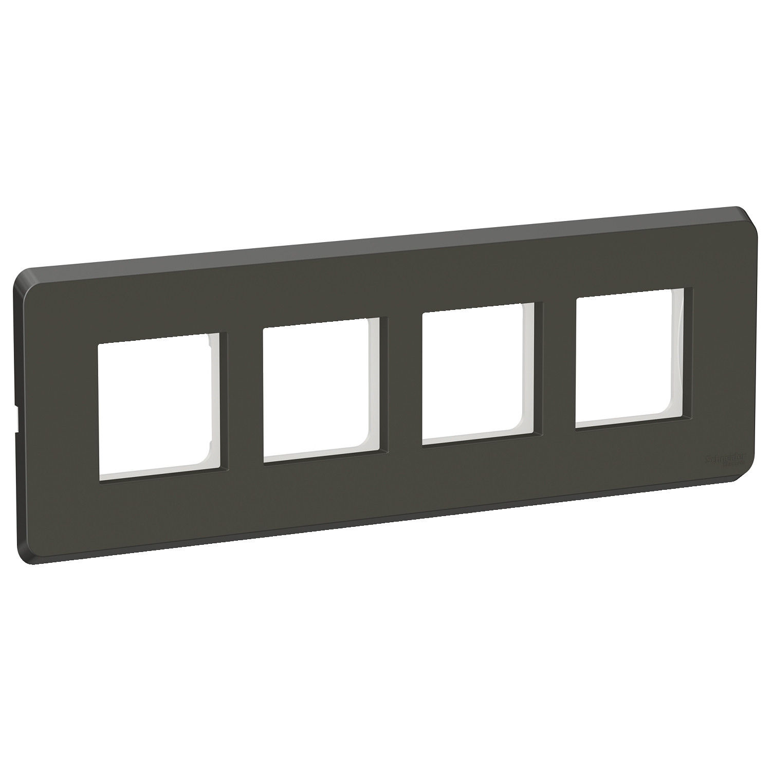 8 Module Cover Plate with Grid Frame (Horizontal) - Coke Grey CPXCP8ML_GY