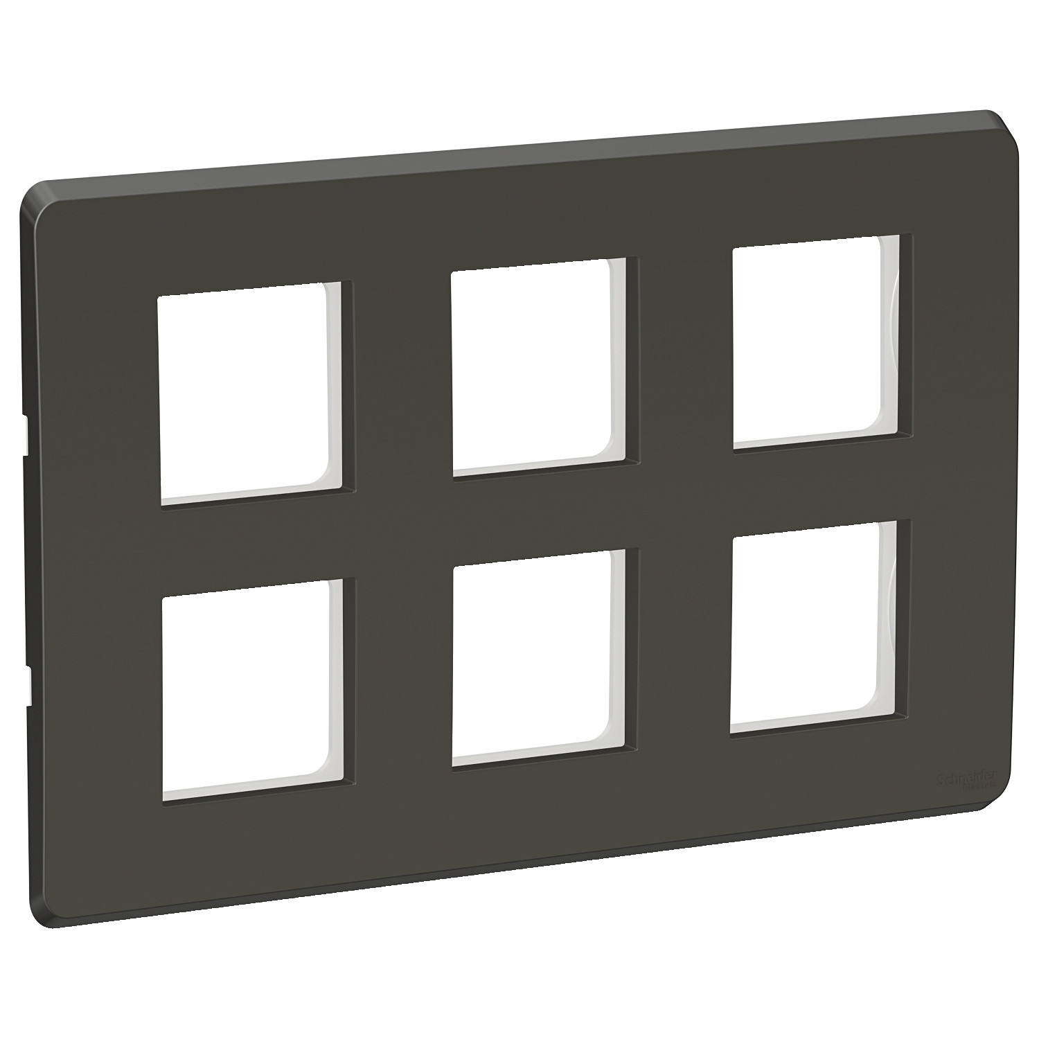 12 Module Cover Plate with Grid Frame - Coke Grey CPXCP12M_GY