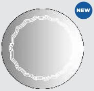 LED Mirror with Touch Switch 600 mm Dia B3530109