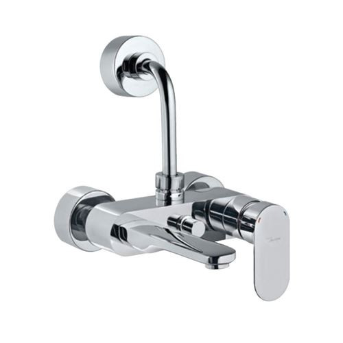 Single Lever Wall Mixer with Provision for Overhead Shower Chrome Finish - OPP-CHR-15117PM
