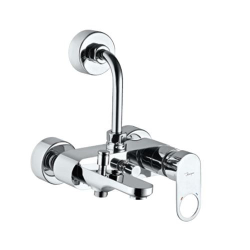 Single Lever Wall Mixer 3-in-1 System with Provision for both Hand Shower and Overhead Shower Chrome Finish - ORP-CHR-10125PM