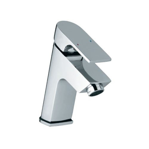 Single Lever Basin Mixer without Popup Waste Chrome Finish - LYR-CHR-38001B