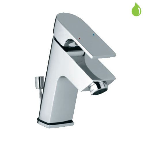 Single Lever Basin Mixer with Popup Waste Chrome Finish - LYR-CHR-38051B