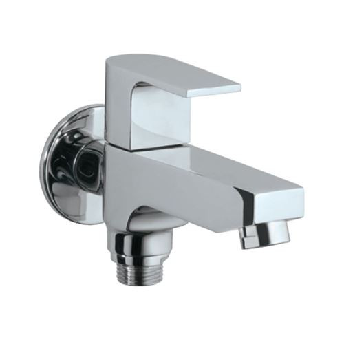 Two Way Bib Cock with Wall Flange Chrome Finish - ARI-CHR-39041
