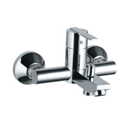 Single Lever Wall Mixer with Provision Of Hand Shower Chrome Finish - FON-CHR-40119