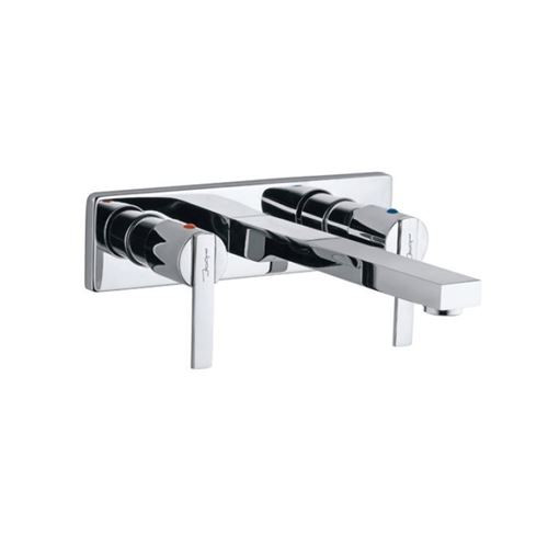 Two Concealed Stop Cocks with Basin Spout Quarter Turn Chrome Finish - FON-CHR-40433