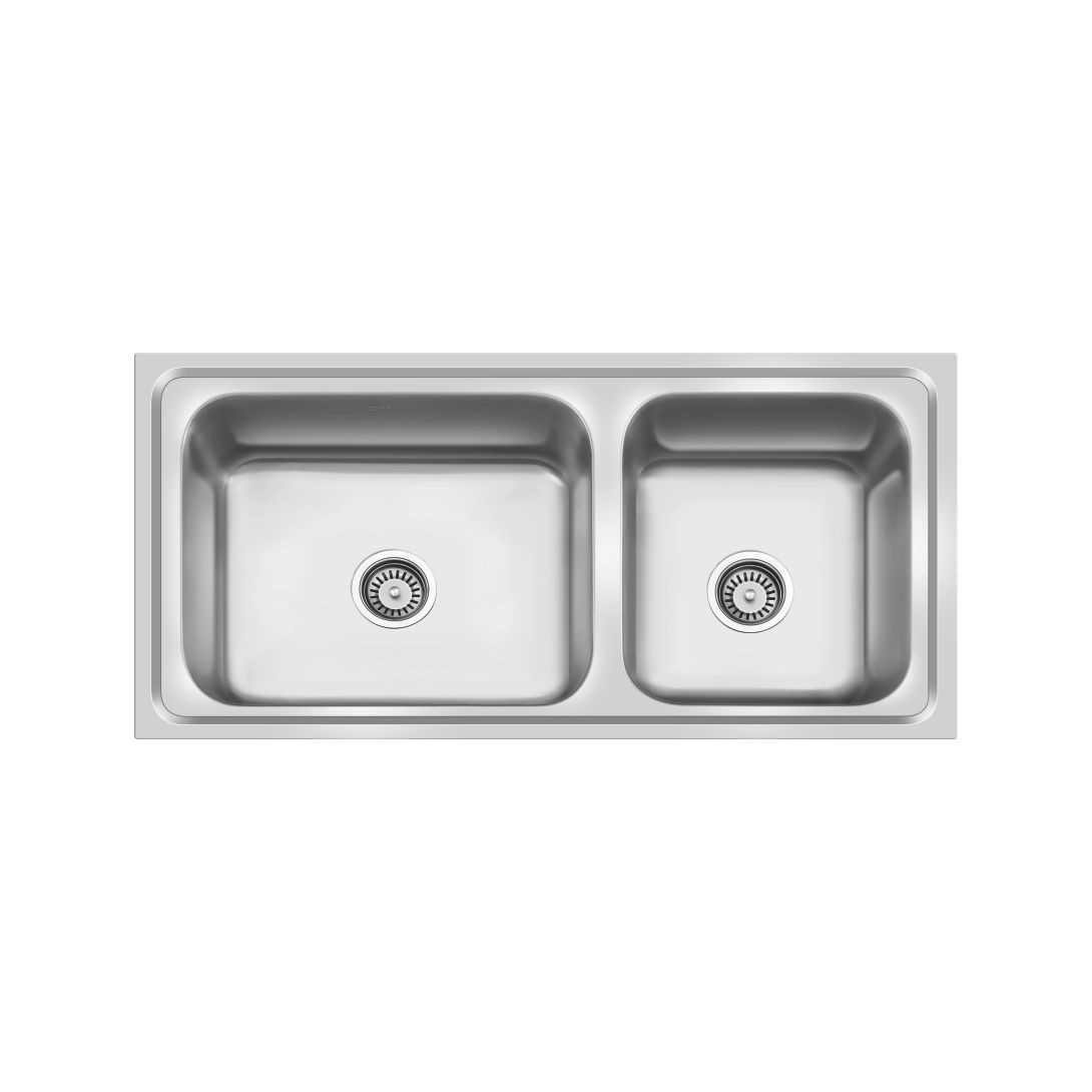 1000 mm x 510 mm Opus Double Bowl Sink Gloss Finish B4513204