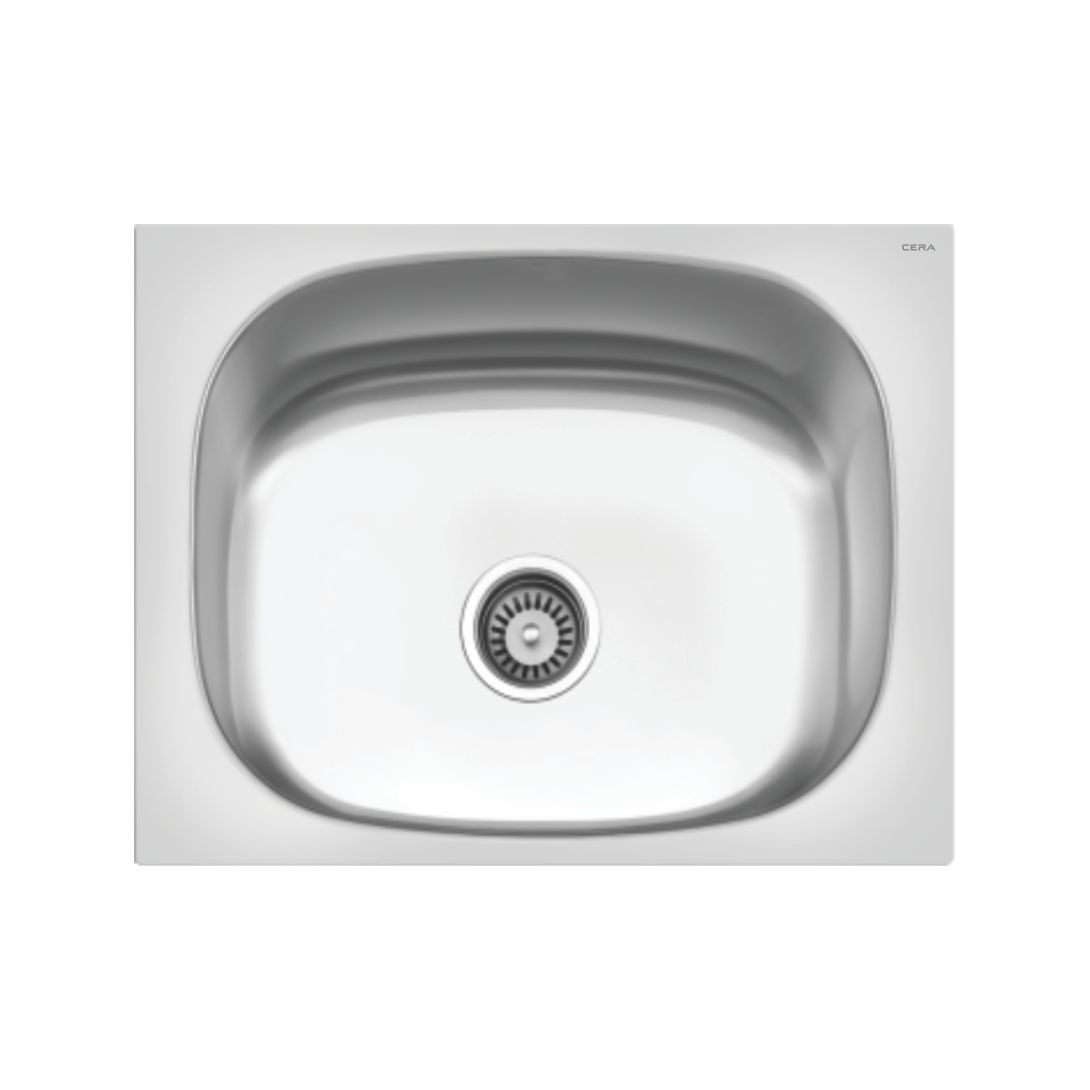 610 mm x 460 mm Queen Single Bowl (8" Bowl Depth) Sink Gloss Finish B4511201