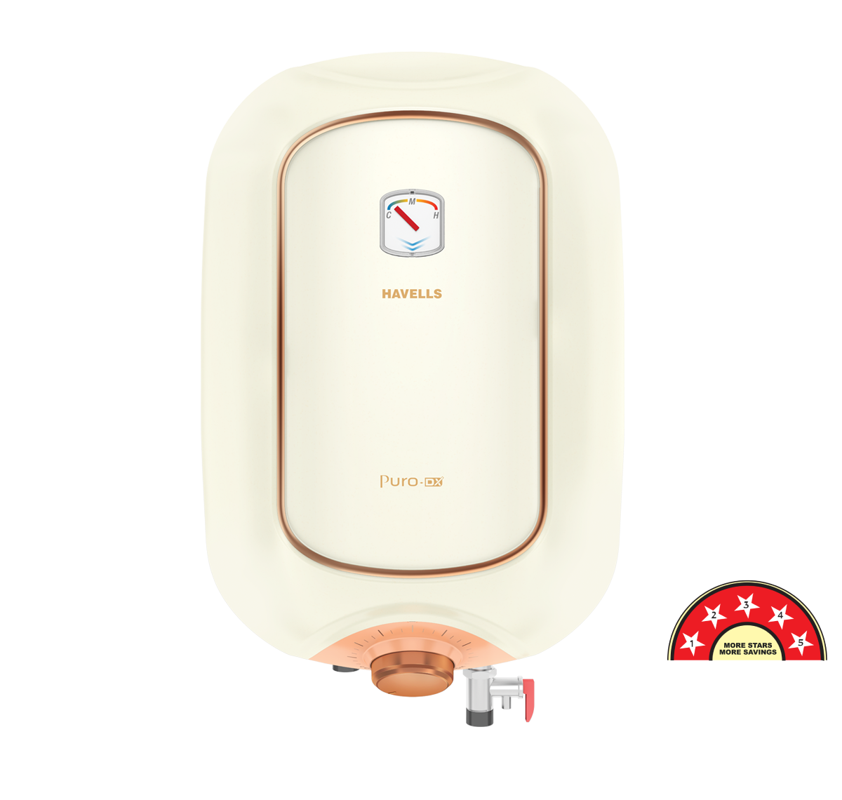 Puro Turbo DX 5S 10 Litre Storage Water Heater Ivory Pink - GHWAPDTIV010
