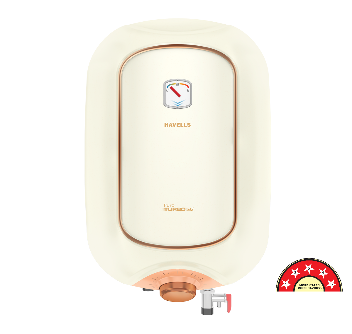 Puro Turbo DX 5S 25 Litre Storage Water Heater Ivory Pink - GHWAPXTIV025