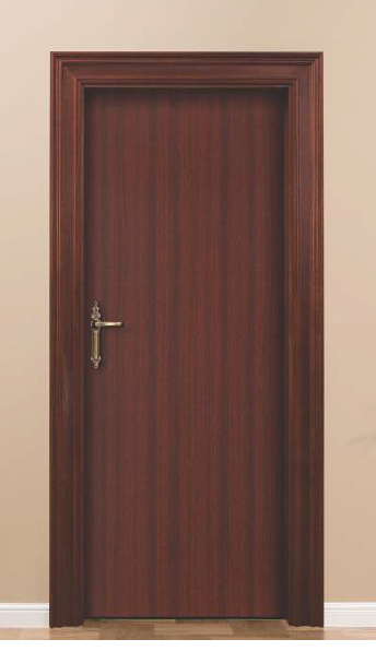 99 cm X 244 cm 30 mm Thickness Mahogany Pre Laminated HDHMR Door 3024