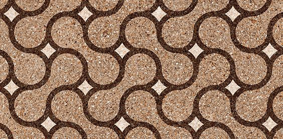 300 X 600 mm Vivo Dazzle+Sensation Brown Decore 01 Wall Tile - Dazzle Finish