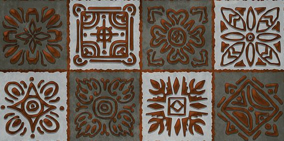 300 X 600 mm Vivo Ribiero Grey Decore 01 Wall Tile - Matt Finish 