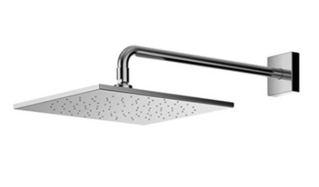 300 x 300 mm Aerial Fixed Shower Head with Pipe Square Chrome - DBX114CAM