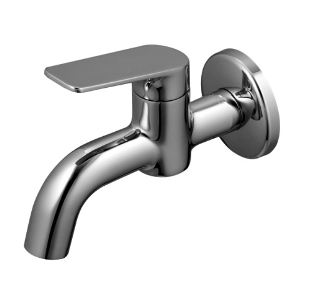Single Lever Bib Cock Chrome Finish - TTWR102