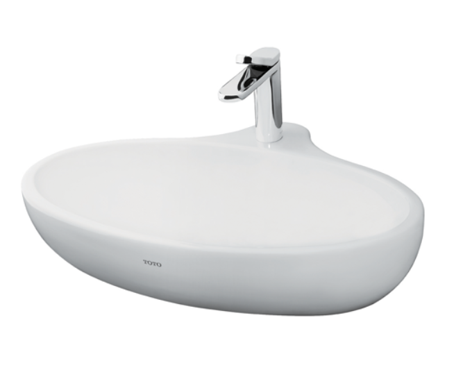 Console 600 x 480 x 150 mm Table Top Wash Basin with Bracket White - LW813CJW/F#W