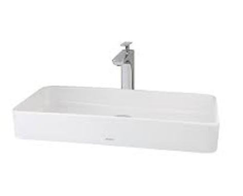 Toja Console 705 x 355 x 100 mm Table Top Wash Basin with Bracket White - LW953JW/F#W