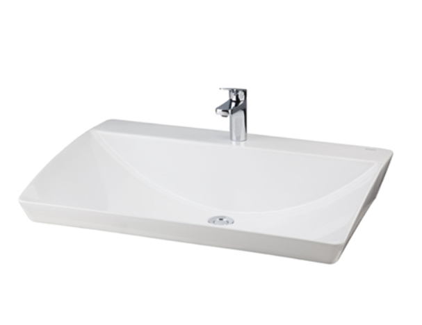 Console 750 x 500 x 120 mm Table Top Wash Basin White - LW340CJW/F#W