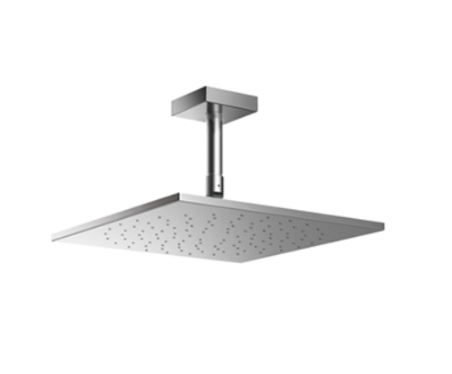 300 x 300 mm Aerial Fixed Shower Head with Pipe Square Chrome - DBX114-1CAM