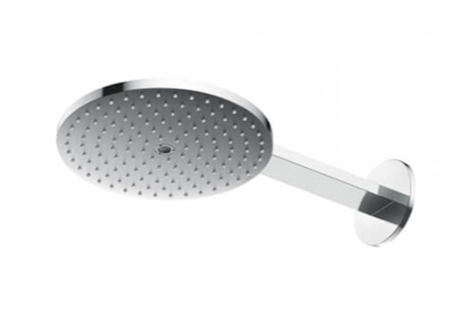 300 mm Dia Fixed Over Head Shower with Pipe Round Chrome - TBW01005A
