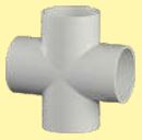 75 mm PVC Cross Tee Class 6kg MP1A6CRT075L