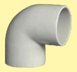 90 mm PVC Elbow 90 Degree (Plain) Class 3kg (Sufla) MP1ANELB090L