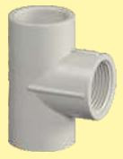 110 x 65 mm PVC One Side Threaded Tee Class 6kg MP1A6FTT111L