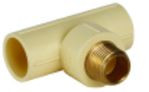 20 x 15 mm C-PVC Male Threaded Tee (Brass) SDR11 MC2P1MTT2X1I