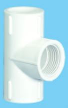 32 mm High Pressure ASTM Female Threaded Tee - Plastic SCH80 MP1G8FTT004E