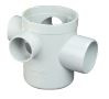 110 X 75 X 50 mm SWR Drainage Sunken Multi Floor Trap with Top Tile (SxSpgxS Socket Type) NP1SPTSMF61L