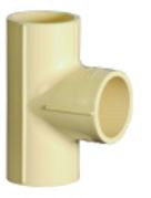 80 mm C-PVC Equal Tee SCH40 MC1P4TEE008I