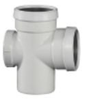 110 mm SWR Drainage Single Tee with Door (SxSxSpg Socket Type) NP1SPTDT110L