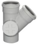 110 mm SWR Drainage Single Y with Door (RxRxSpg Socket Type) NP1SRPYL110L