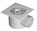 110 X 63 mm SWR Drainage Plain Floor Trap with Top Tile (SxSpg Socket Type) NP1SPTFTS04L