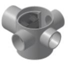 75 X 50 mm SWR Drainage Multi Floor Trap with Jali (SxSpg Socket Type) NP1SPTMTS05L