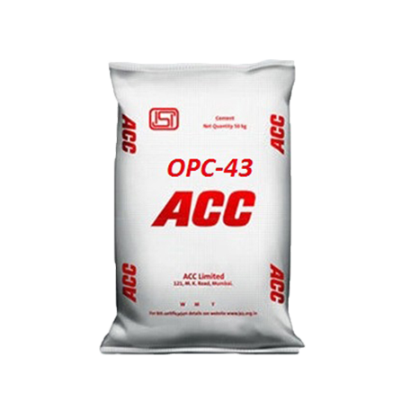 ACC OPC 43 Grade Cement (HDPE Bag)