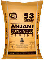 Anjani Super Gold OPC 53 Grade Cement (HDPE Bag)