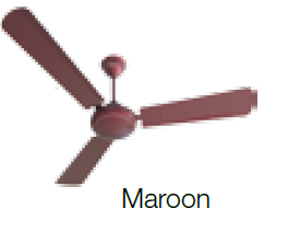 SS 390 Metallic 1400 mm Sweep Ceiling Fan Maroon