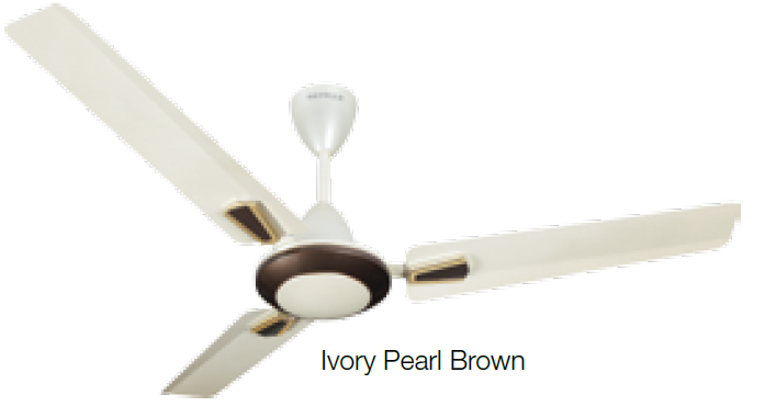 Vogue Plus 1050 mm Sweep Ceiling Fan Ivory - Pearl Brown