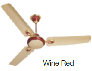 Fusion 600 mm Sweep Ceiling Fan Beige Wine Red