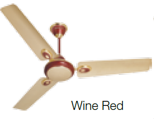 Fusion 750 mm Sweep Ceiling Fan Beige Wine Red