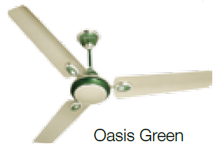Fusion 900 mm Sweep Ceiling Fan Beige Oasis Green
