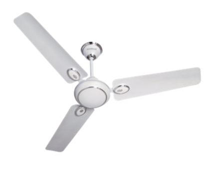 Fusion 1050 mm Sweep Ceiling Fan Pearl White Silver