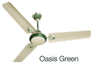 Fusion 1050 mm Sweep Ceiling Fan Beige Oasis Green