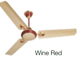 Fusion 1400 mm Sweep Ceiling Fan Beige Wine Red