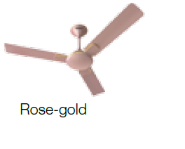 Enticer 1400 mm Sweep Ceiling Fan Rose Gold